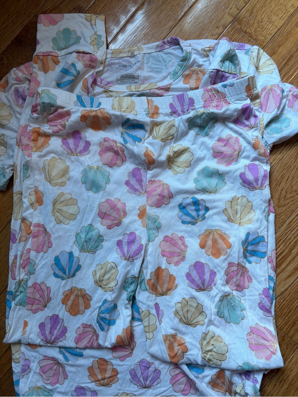 Posh peanut NWOT seashell pajamas size 10-11 years - Picture 3 of 3